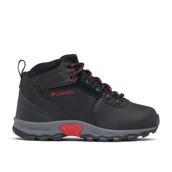 Columbia Wandelschoenen Jongens, Newton Ridge Waterproof Wide Zwart Blauw Rood, 10HFXAWVQ